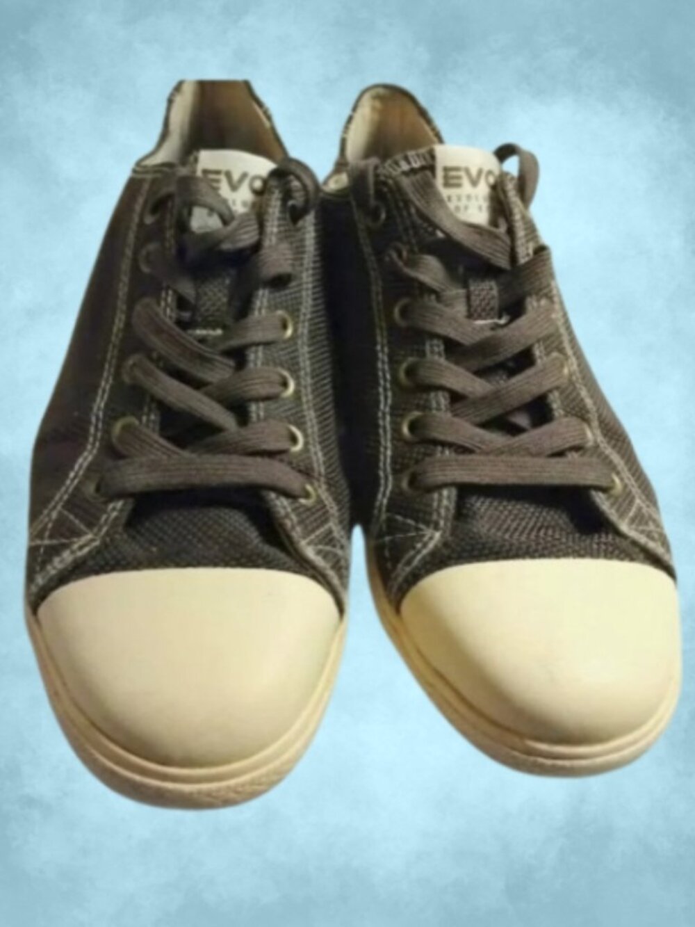 EVOS Lenny M Black Skater Sneakers Shoes 9 | Y2K Low Top Skate Grunge Streetwear